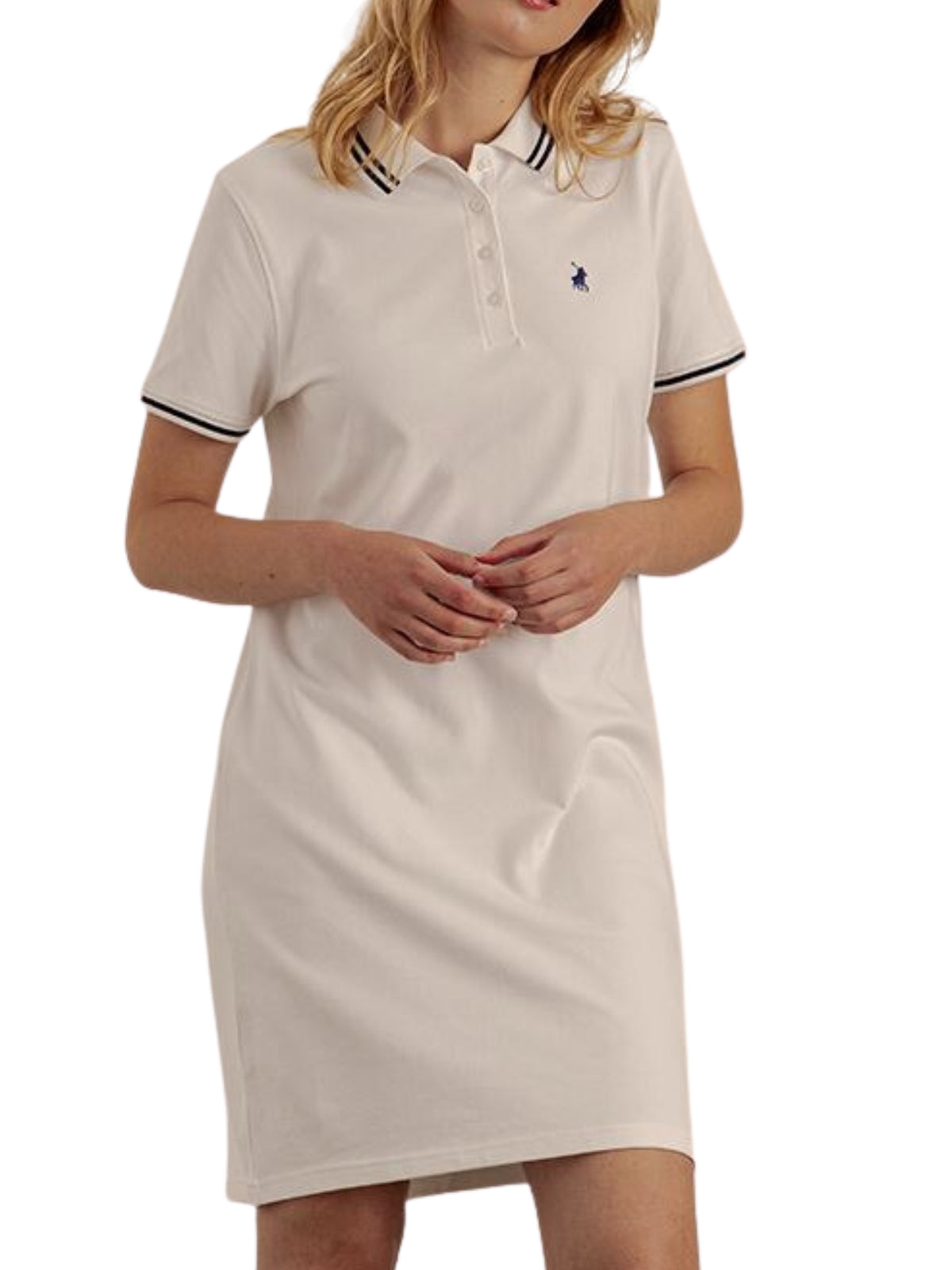 Polo Dress Golfer Leah White